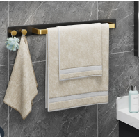 Towel Rail with Hook Perforation Three Rod Storage Rack